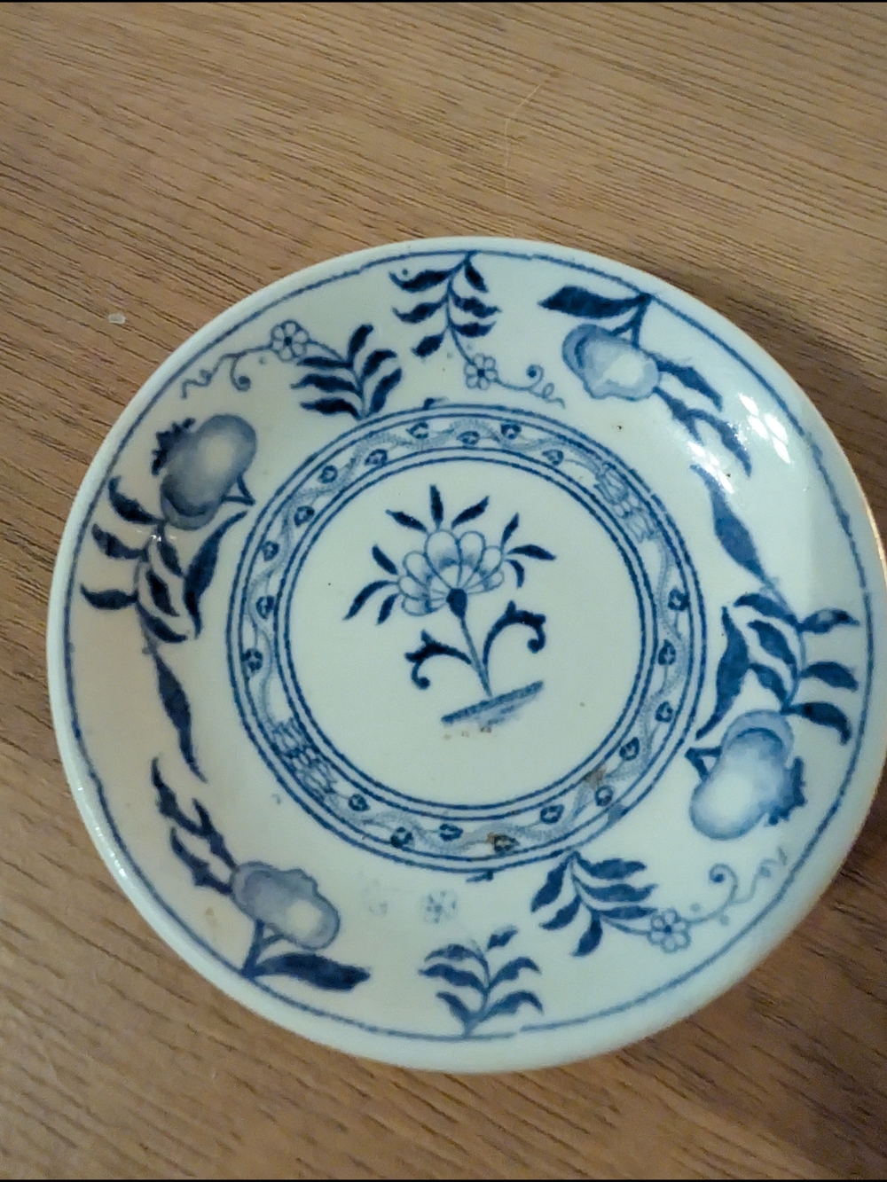 Blue and White Made In England 3" Butterpat